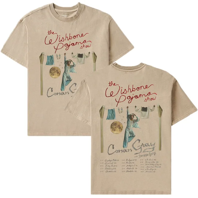 Conan Gray The Wishbone Pajama Show Tour T-shirt 2025 NEW Album Printing Tshirts Cotton Summer Men Women T Shirt Streetwear Male 1