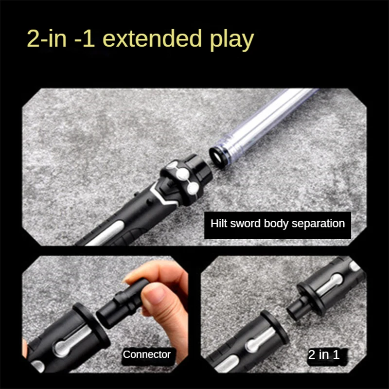 Фото Новый светильник RGB saber, лазерный меч, игрушки, светильник, Saber, 7 цветов, Детские звуковые шрифты, Force FX FOC Blaster, игрушки джедаев, лазерный меч, подарки №5