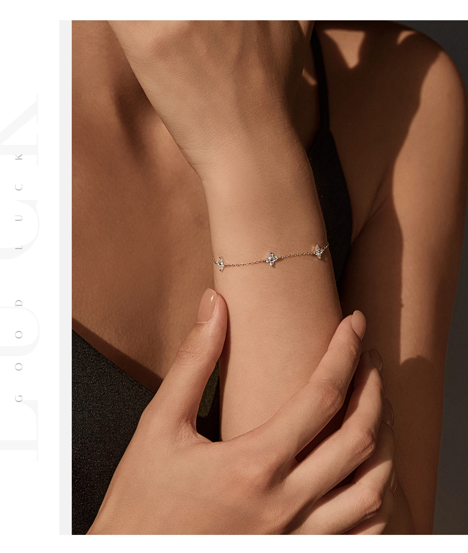 MODIAN 925 Sterling Silber Trendy Exquisite Vierblättriges Kleeblatt Klar CZ Charms Armband Für Frauen Edlen Schmuck Zubehör – Detail 6