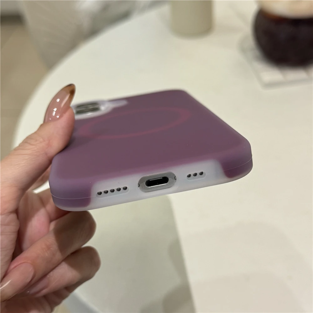 Liquid Silicone Candy Jelly Magnetic Phone Case - Thicken Shockproof Bumper Cover