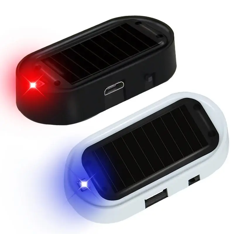 

Car Light Solar Powered Anti-Theft Intelligent Sensor Simulated Security Light Flashing Security Light For Vehicles accessoiries