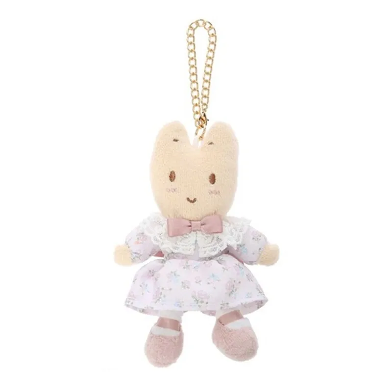 

Cute Marron Cream Plush Toy Cartoon Anime Rabbit Bunny Keychain Kawaii Women Bag Keychains Key Chain Girls Toys