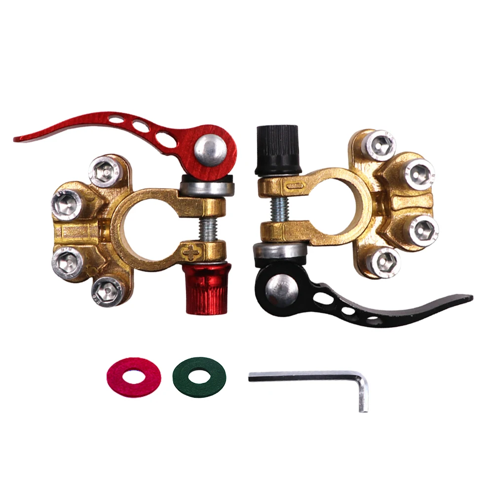 Universal Battery Terminals Connectors Leak-proof Quick Release Connectors Wrench Lock Auto Accessories for Caravan Car Van