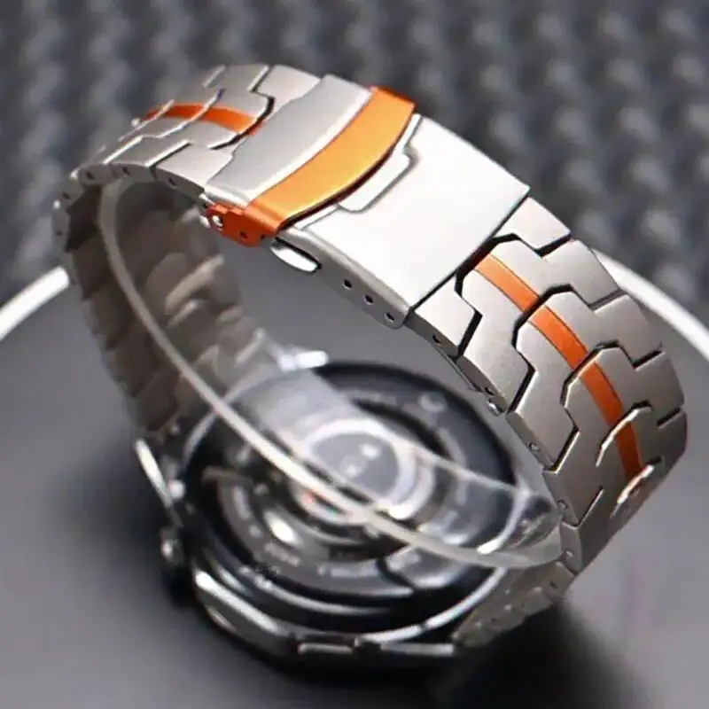 22mm Stainless Steel Watch Strap in Silver Finish