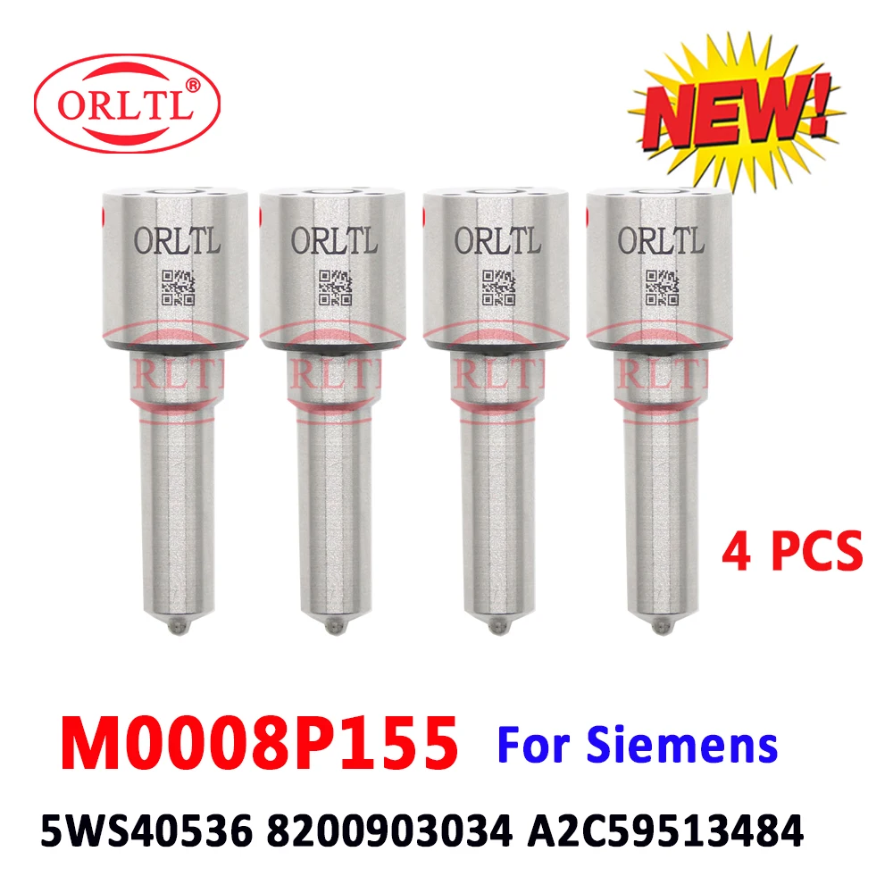 4 Pz Orltl Ugello Common Rail M0008P155 Per Siemens Dacia Nissan Renault Iniettore 5 Ws40536 8200903034 A2C59513484