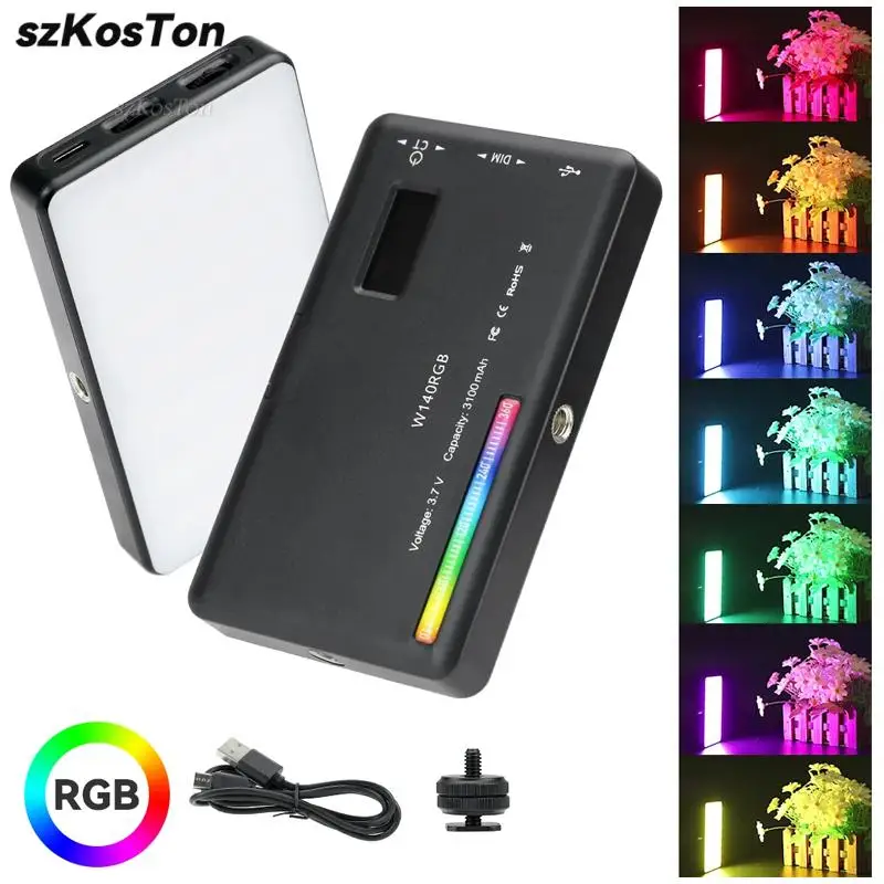 

RGB фонарь для фото-и видеосъемки в фотостудии, полноцветный 360-2500 K, 8 Вт, 9000 мАч, с регулируемой яркостью, карманная панель