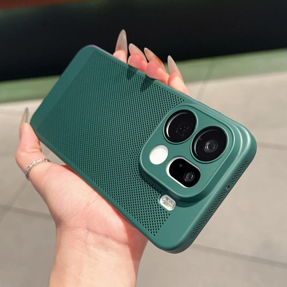 Enhanced Cooling Matte Heat Dissipation Phone Case with Breathable Armor Design