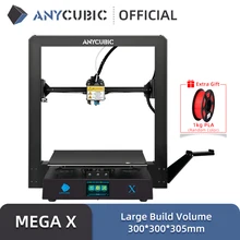 Anycubic-impresora 3D Mega X Mega Series, máquina de impresión de gran tamaño, fuente de alimentación Meanwell, Ultrabase, 300X300X305mm