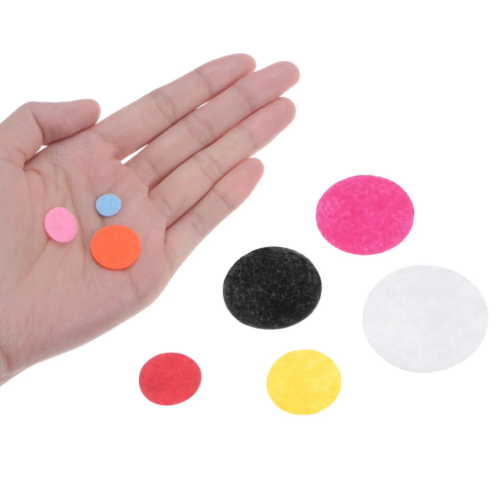 100pcs Assorted Size Round Felt Circles for DIY Craft and Sewing Projects