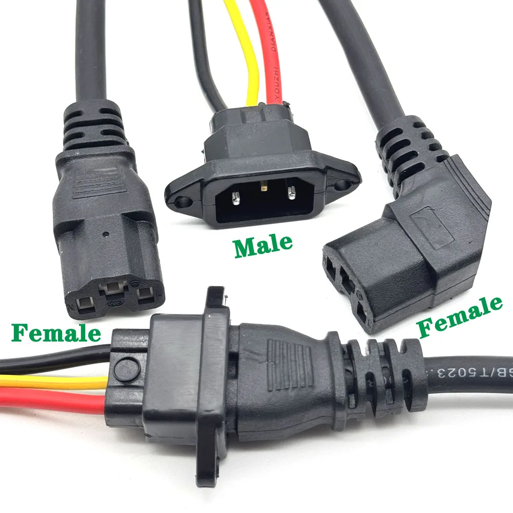 Presa di ricarica per batteria per bici elettrica 10A Spina di ricarica per connettore per auto elettrica Tre cavi verticali universali per veicolo 36V 48V