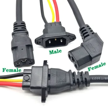 Presa di ricarica per batteria per bici elettrica 10A Spina di ricarica per connettore per auto elettrica Tre cavi verticali universali per veicolo 36V 48V