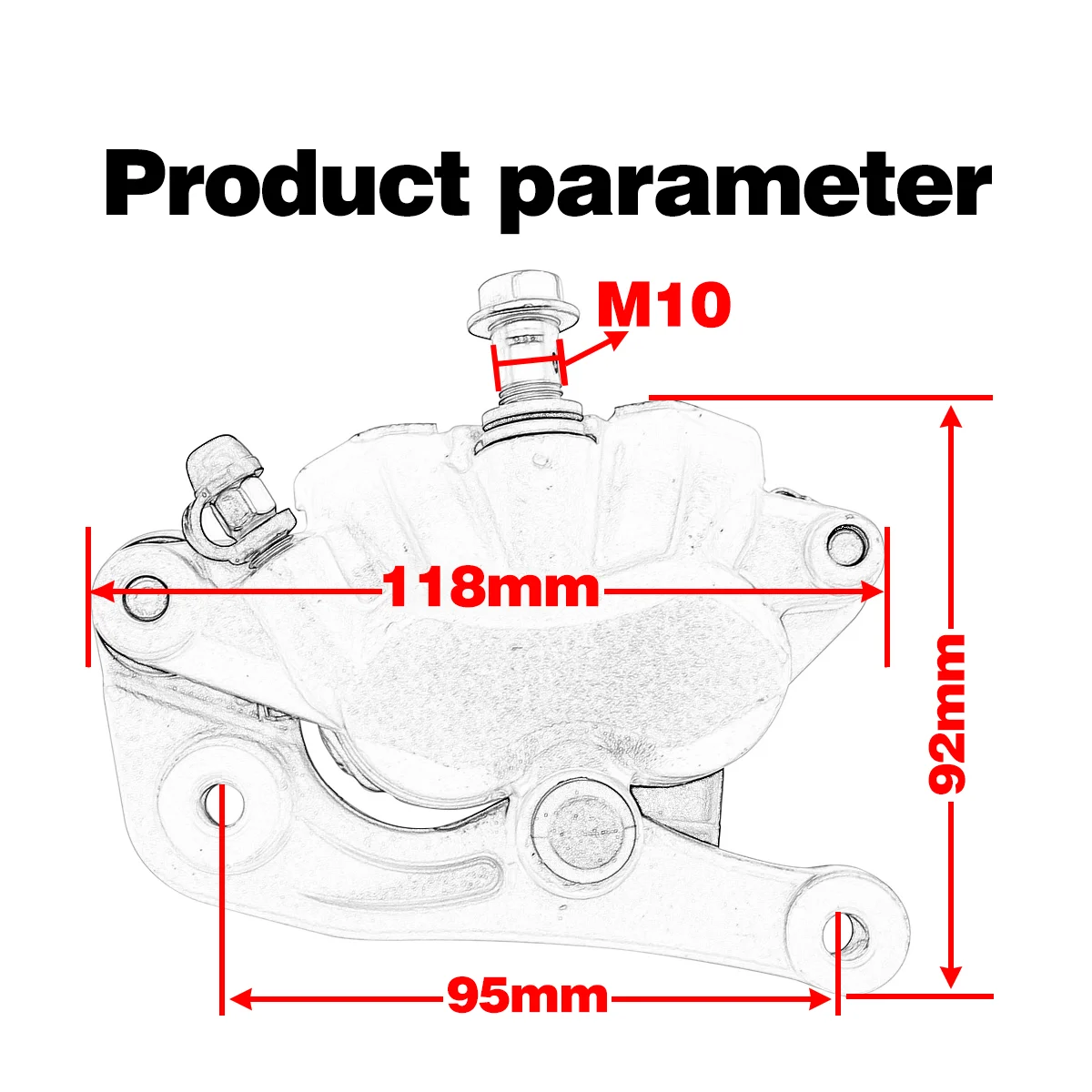 Für KTM XCW XCF-W EXC EXC-F SX SXF XC XCF 6 Tage TPI 125 250 300 350 500 2014-2023 Motorrad Vorderradbremssattel Hauptzylinder – Detail 3