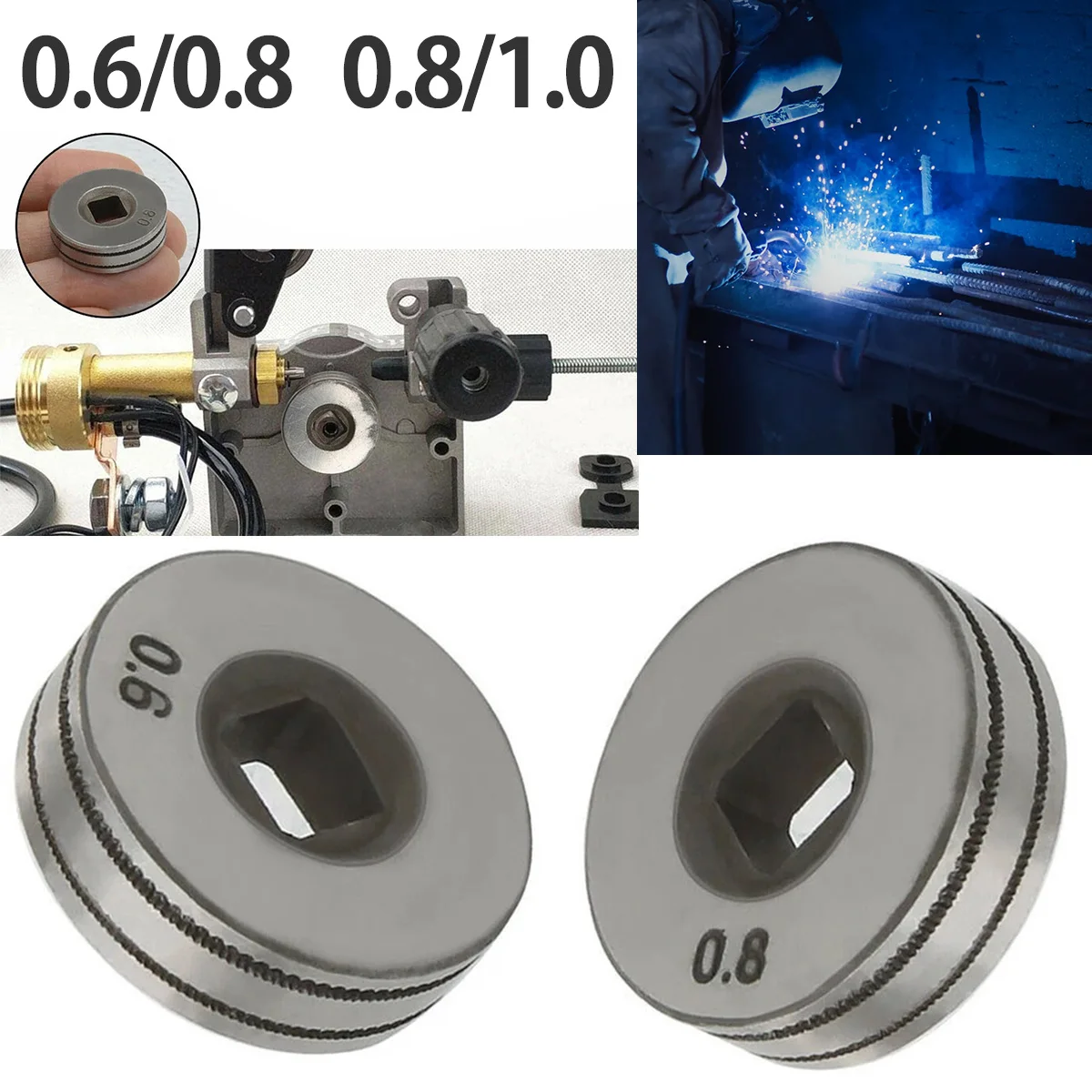 0.81.0mm Wire Feed Drive Rollers 25mm Diameter Knurled Groove Wire