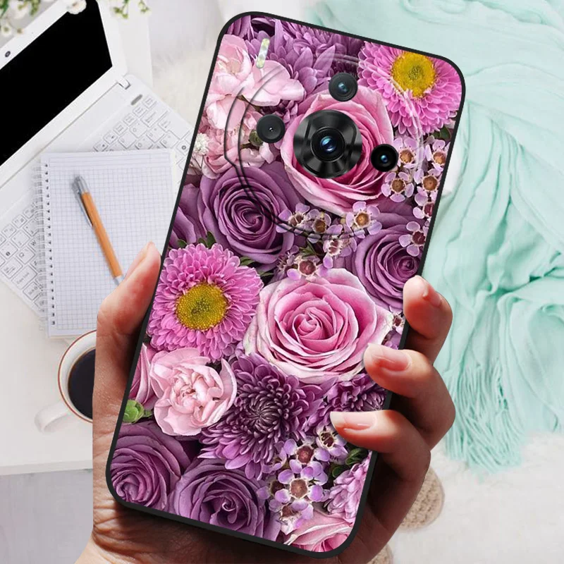 Animal-Print Silicone TPU Protective Case - Wolf and Lion Design, Shockproof Soft Bumper Cover