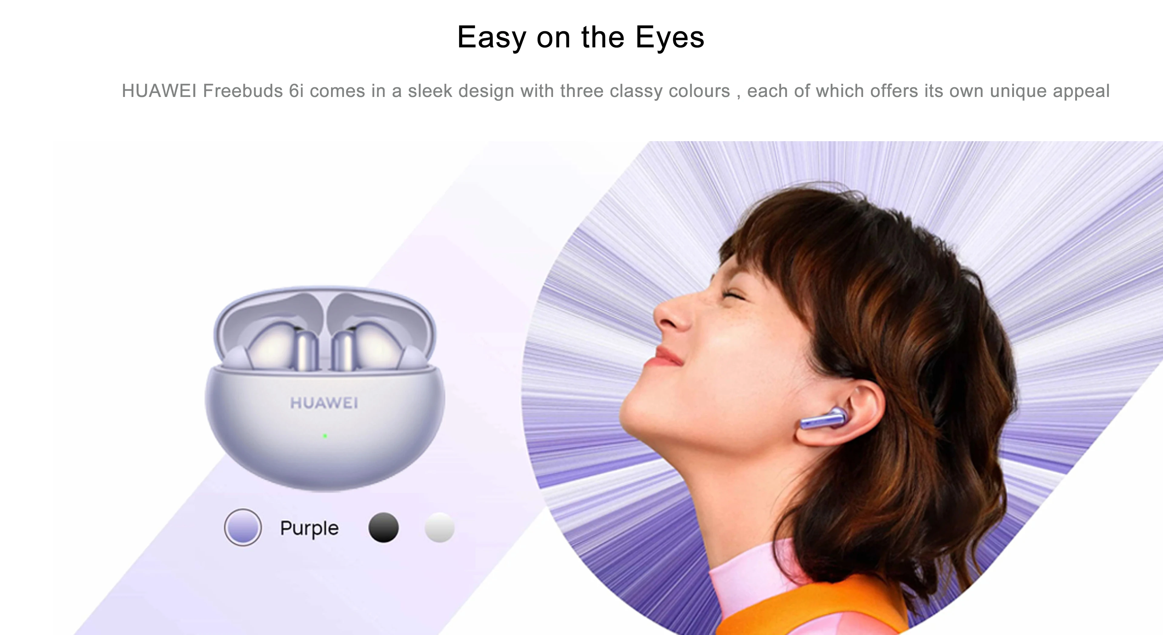 HUAWEI FreeBuds 6i ANC Wireless Earbuds description image 7