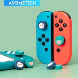 Funda protectora de silicona suave para mando de Nintendo Switch, cubierta bonita para Joystick, 4 piezas