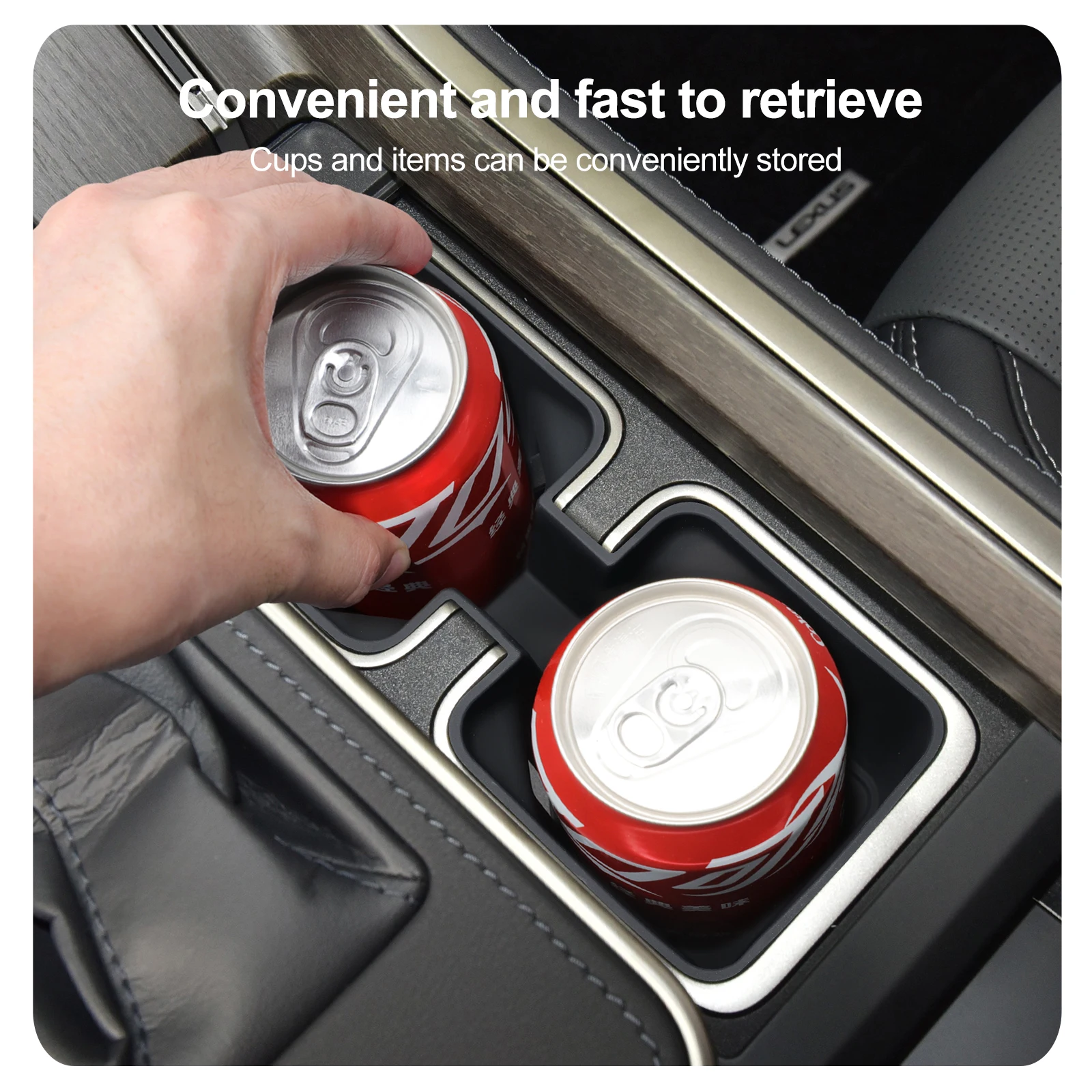 렉서스 GX550H 2024 2025 물컵 거치대, 5 좌석 중앙 제어 음료 거치대 물컵 트레이, 자동차 인테리어 액세서리