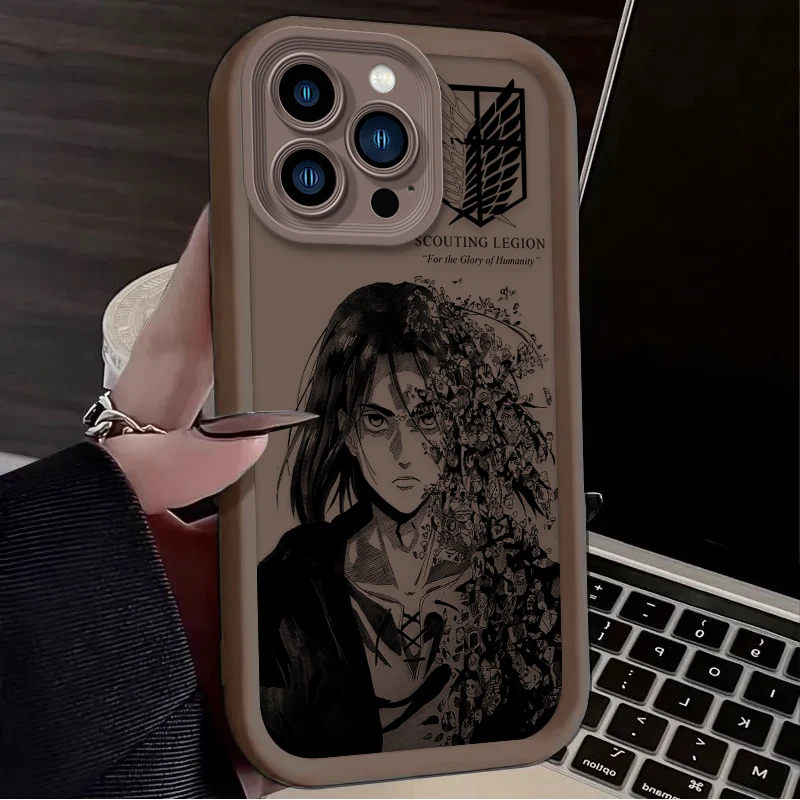 Anime Attack on Titan Eren Shockproof Phone Case