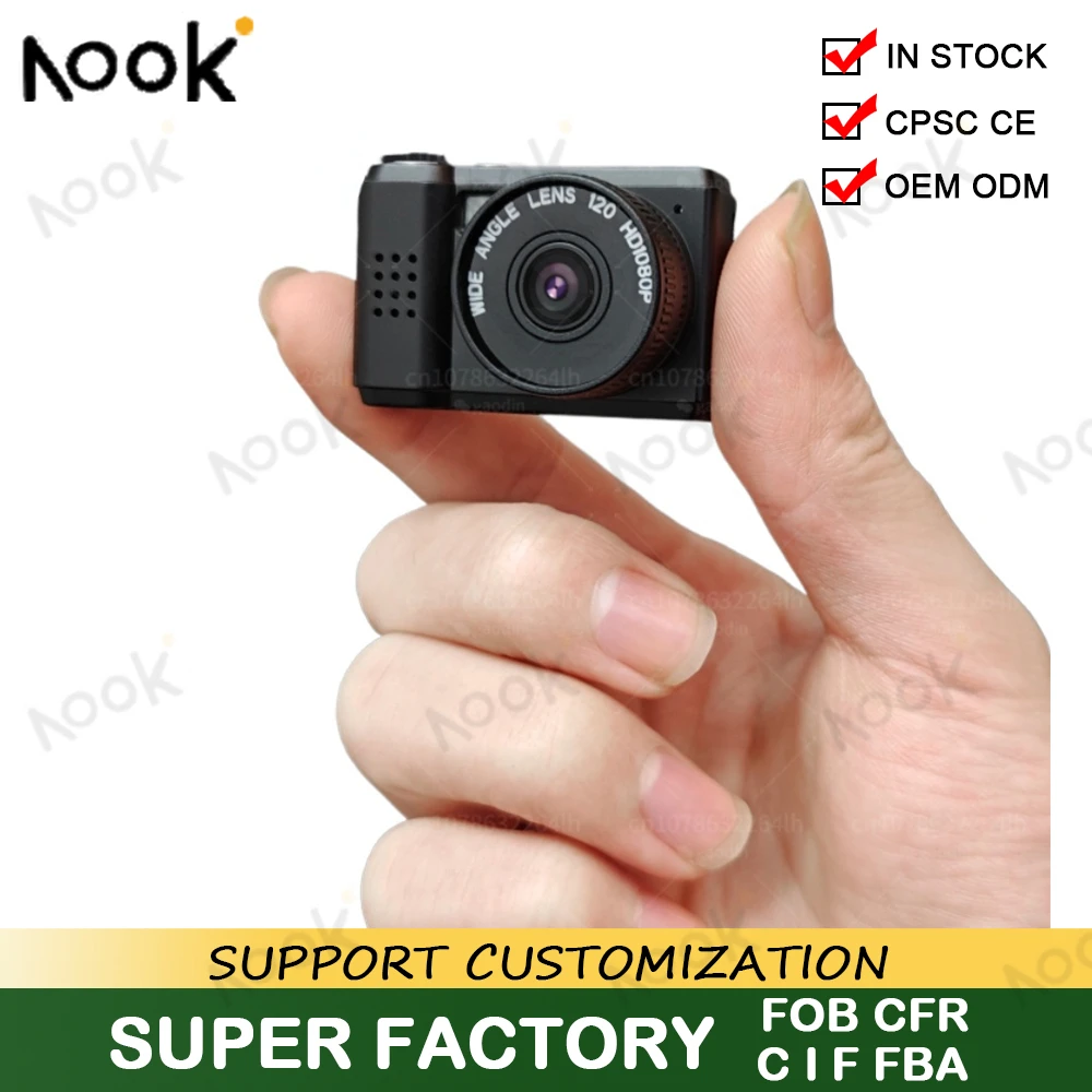 1080p Mini Camera with Screen CMOS Indoor Outdoor Sports Portable Vintage Very Small Mini Camera Video Recorder camera keychain
