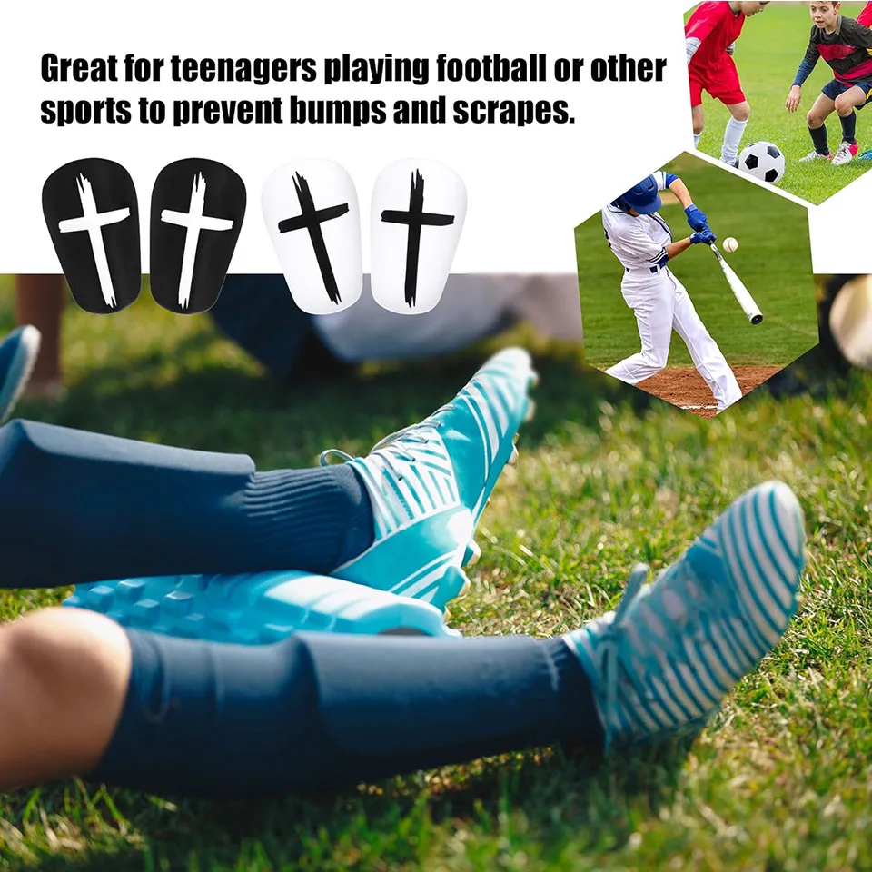 Shin Guard Pads Soccer Shin Guards 1 Pair Mini Football Shin Pad Soccer Training Leg Guard Protective Equipment Wear-resistant Shock Absorbing Leg Protect Loogdeel