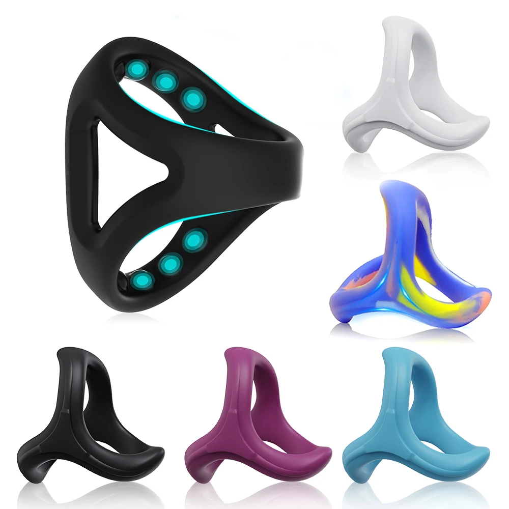 Ejaculation Delay Ring For Men Silicone Male Chastity Cock Ring_voghion.com