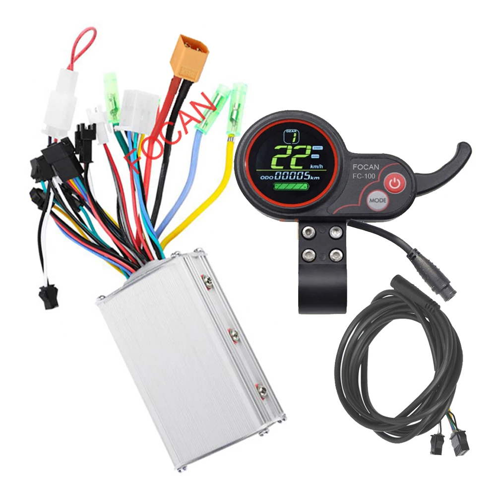 24v/36v/48v Xt60 Plug Electric Bicycle Controller Scooter Lcd Display