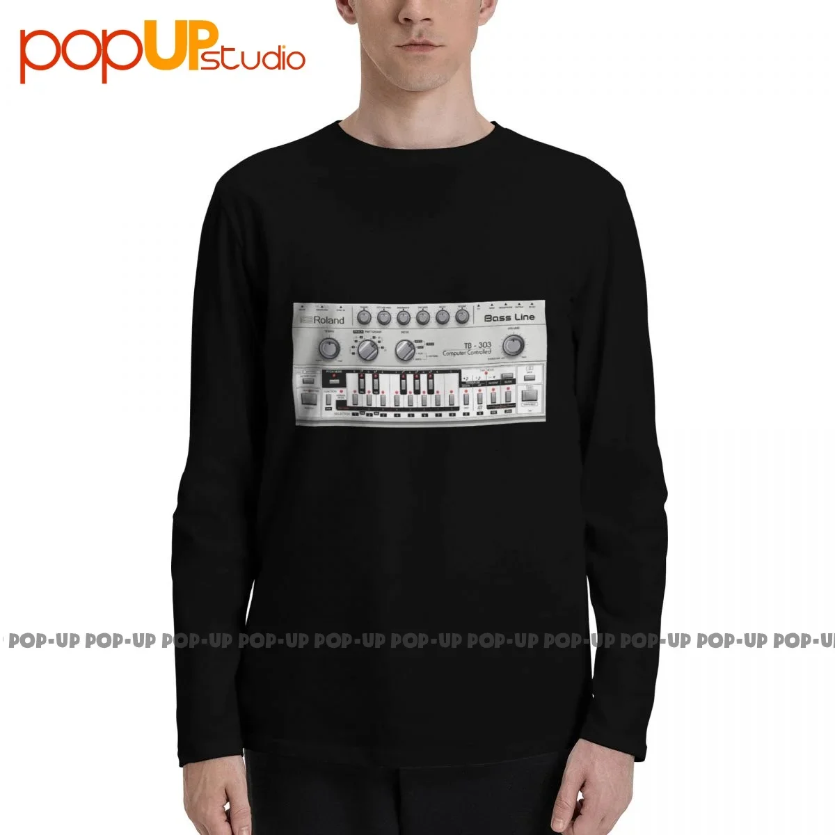 Roland Bass Line Tb 303 Trance Club Music T-Shirt A Maniche Lunghe T-Shirt Tee Pop Unique Classic Hot Selling
