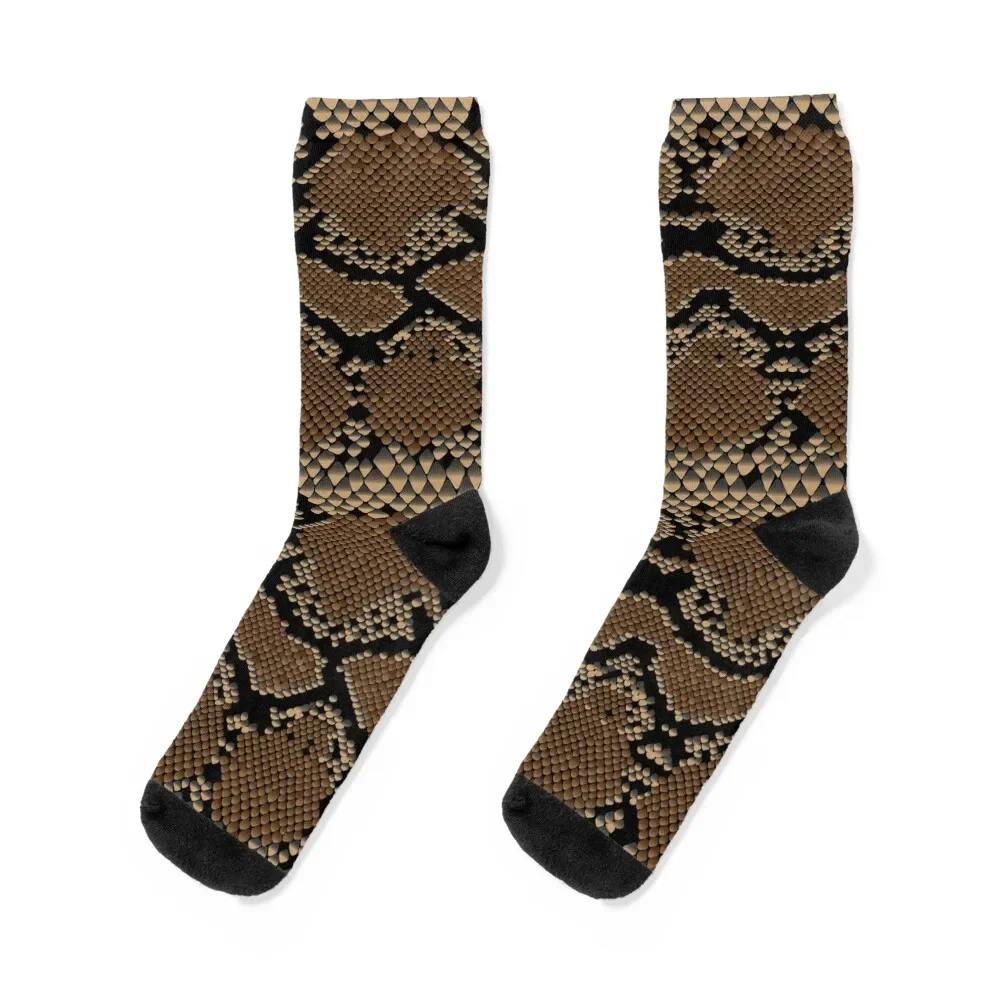 

snake skin texture pattern Socks compression loose colored Socks Woman Men's