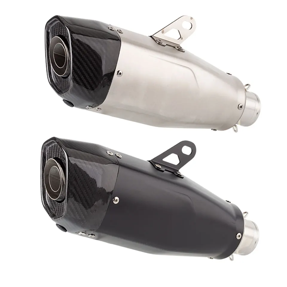 Silenziatore Di Scarico Moto Universale 36-51Mm Per Yamaha R7 F900R Cb750 Ninja Ev Gsx-8S Monster Sp Rs660 Hawk 11 Scarico