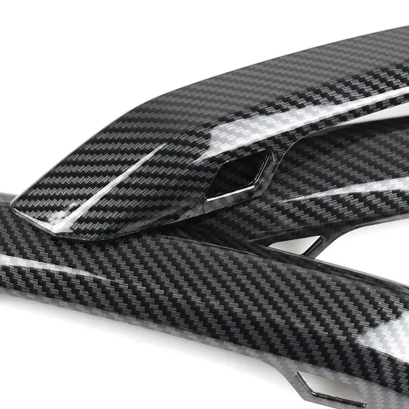 4Pcs Carbon Fiber Look ABS Door Handle Bowl Covers For Audi A4 B9 & A5 2017-2019