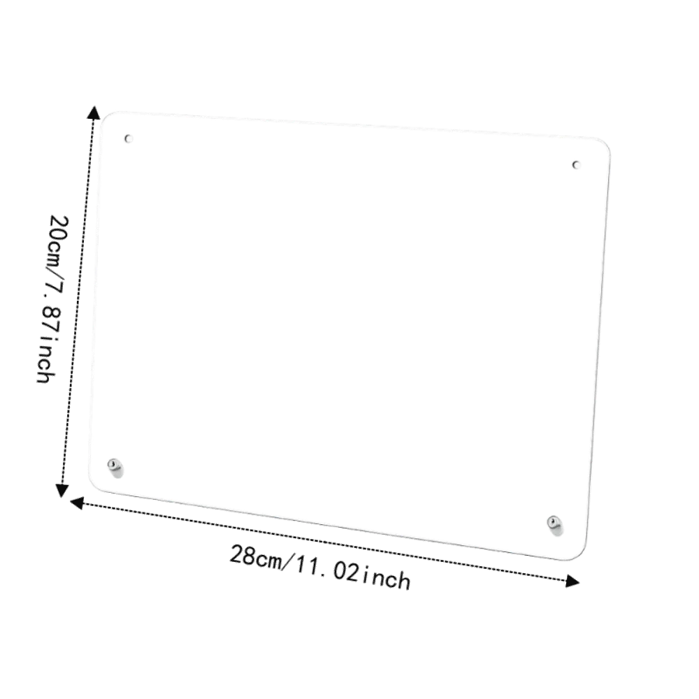 Nuovo Pannello Magnetico in Metallo per Foto, Bacheca Magnetica in Ferro Battuto con Angoli Arrotondati, Lavagna per Appunti da Tavolo per Ufficio e Casa - immagine 4