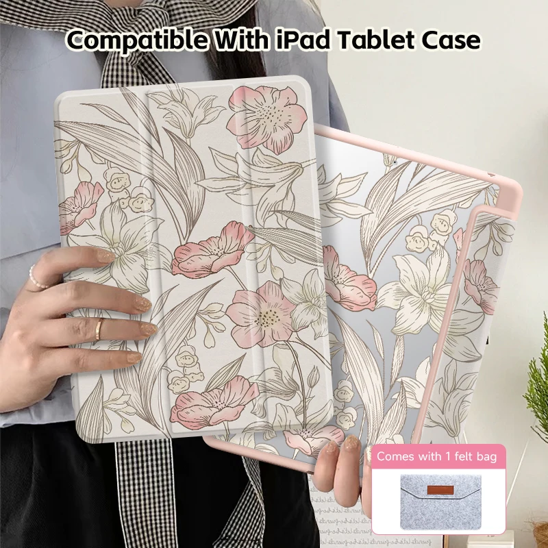 Transparent Acrylic iPad Cover with Double-Sided Printing and Optional Accessories Set