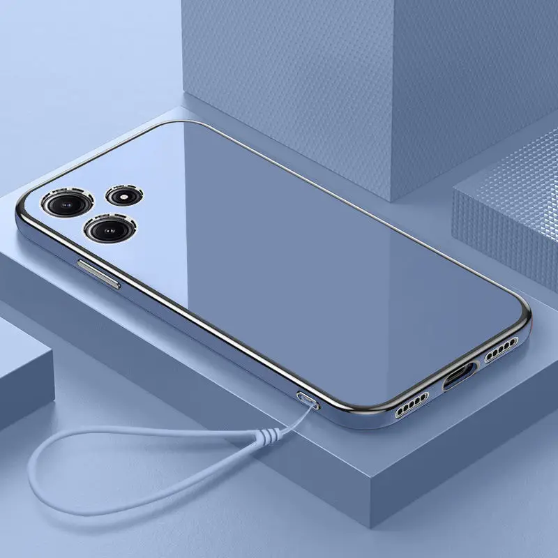 Luxury Shockproof Square Plating Phone Case