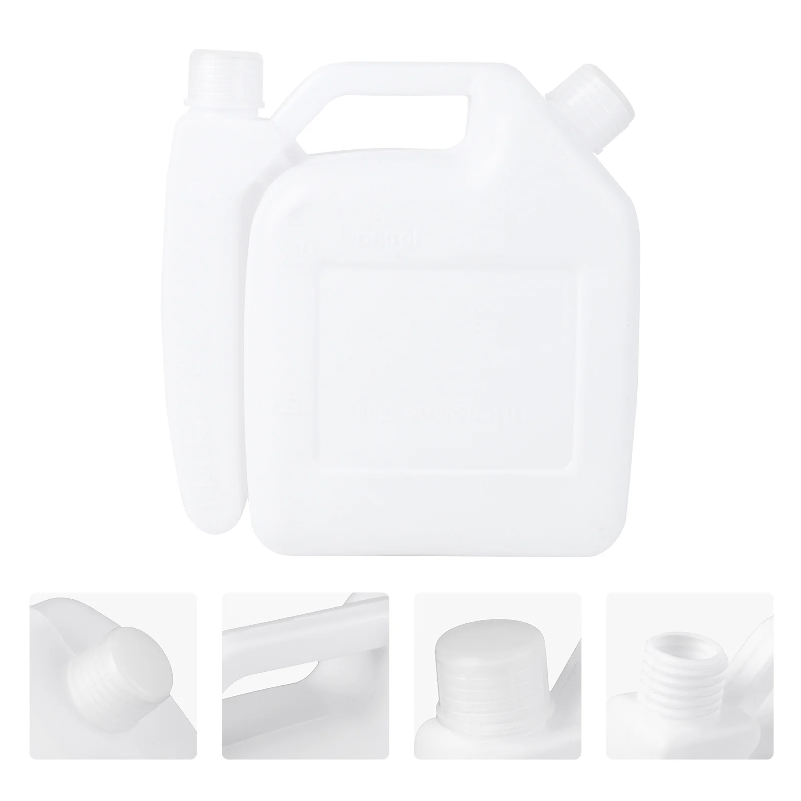 

15L 2-Stroke Fuel Mixing Bottle Fuel Mixing Storage Bottle for Trimmer Chain Oil(White)