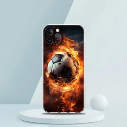 Enhanced Clear Silicone Shockproof Phone Case - Football Passion Design - iPhone XR (B9)