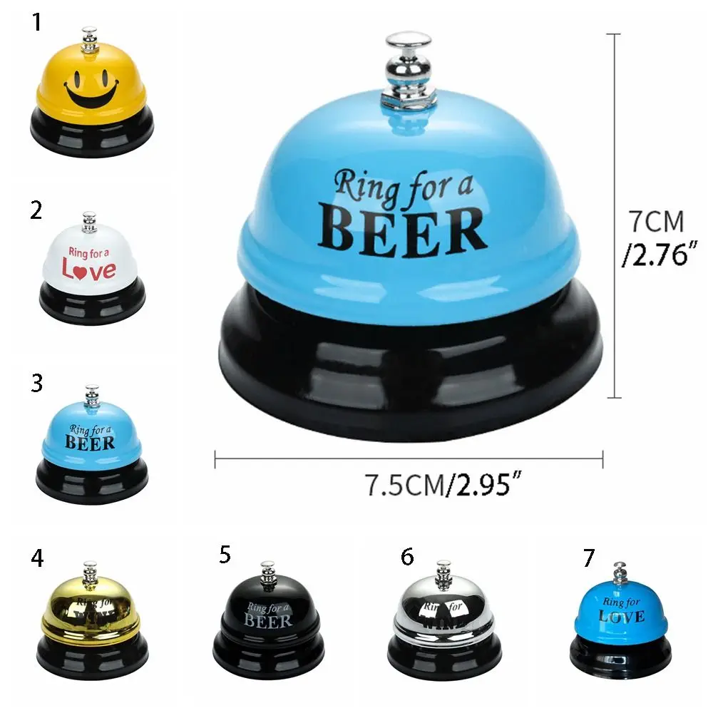 Multiple-styles Stable Base Desk Call Bell Novelty Alloy Craft Restaurant Timer Funny Metal Service Bell Student Gift