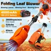 RDDSPON cordless leaf blower foldable lithium battery strong winds  for lawn care garden powerful snow and dust blowing batterys 1