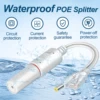 48V to 12V POE Splitter Waterproof  Adapter Active DC Adaptive Separator Cable Supply Module Injector for 100M IP Camera 1.2A 4