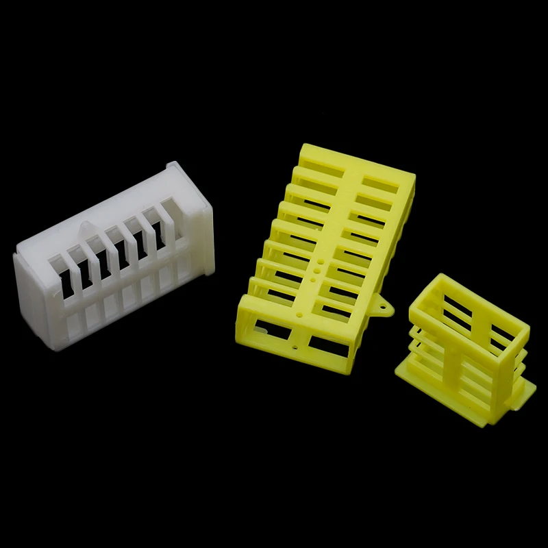 10 pcs Plastic Bee Queen Cage White Safety Mutil-functional Stretch Hutchs Tools Beekeeping Supplies Tool
