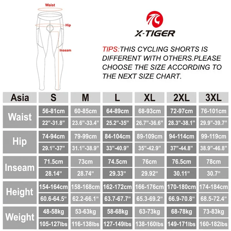 Women Cycling Bib Pants MTB Shockproof Cushion Cycling Pants Breathable Bicycle Tights Reflective With Pockets Trousers X-TIGER