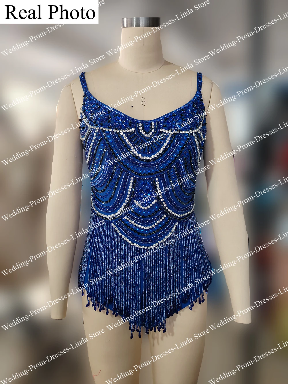 Bodysuit Cocktail Dress for Women Spaghetti Strap Above Knee Prom Party Gala Special Events Short Tassel cocktail dress