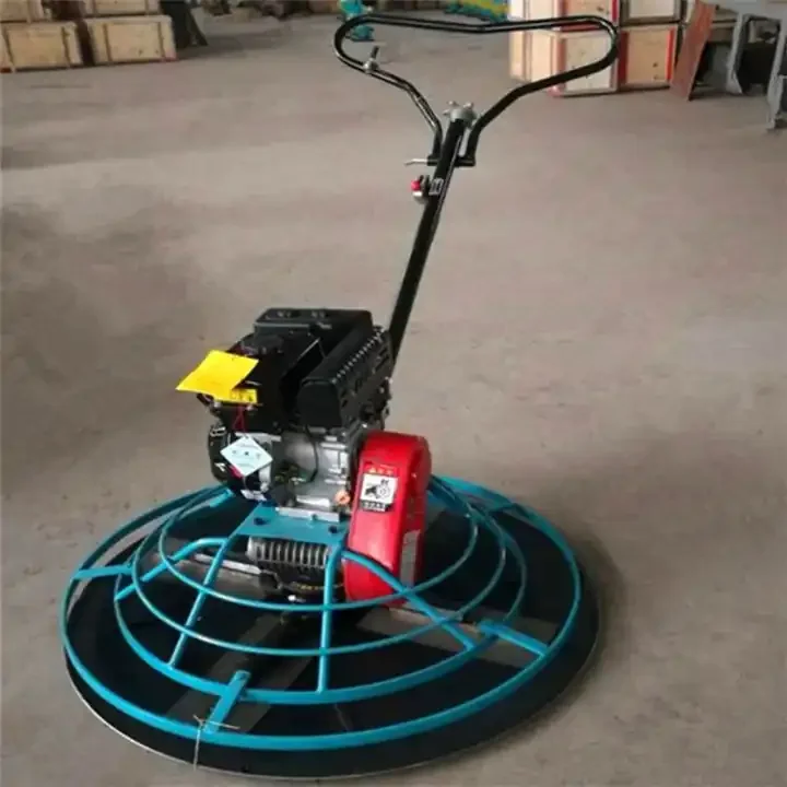 

High efficiency concrete power trowel machine with gasoline engine