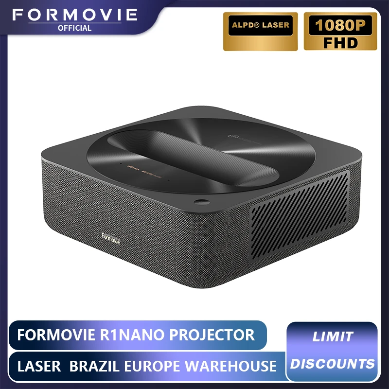 Formovie R1 Nano Ust Laser Projector Short Thorw 1200 ANSI Lumen 1080P HD Portable Home Theater Projectors Smart Outdoor Beamer