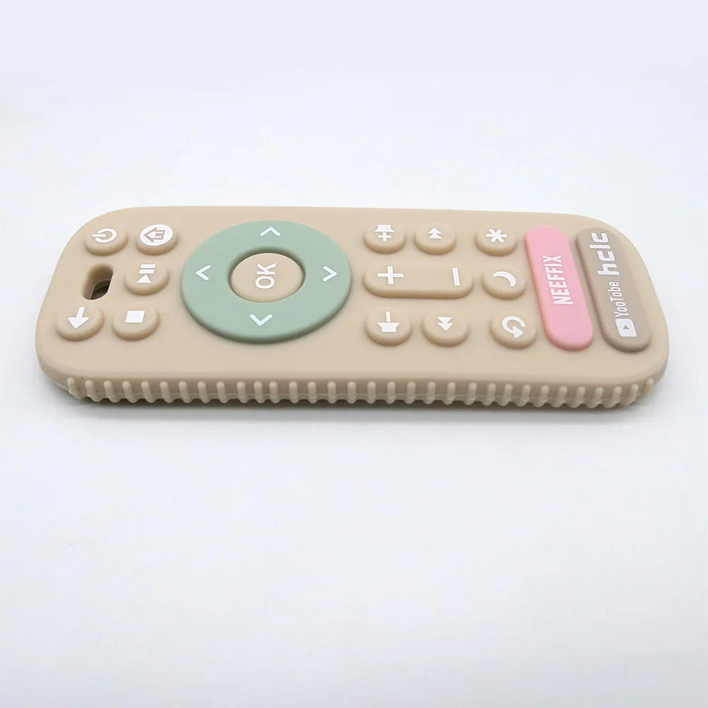 Simulated Remote Control Teether Baby Pacifier Anti-Thumb-Sucking Soothing Toy for Chewing and Stress Relief