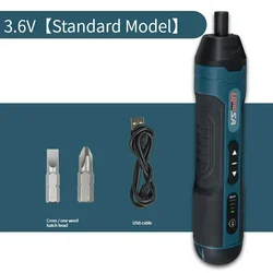 Compact 3.6V Multi - Function Electric Screwdriver with Torque Adjustment and Lithium Battery (Type C Basic Model)