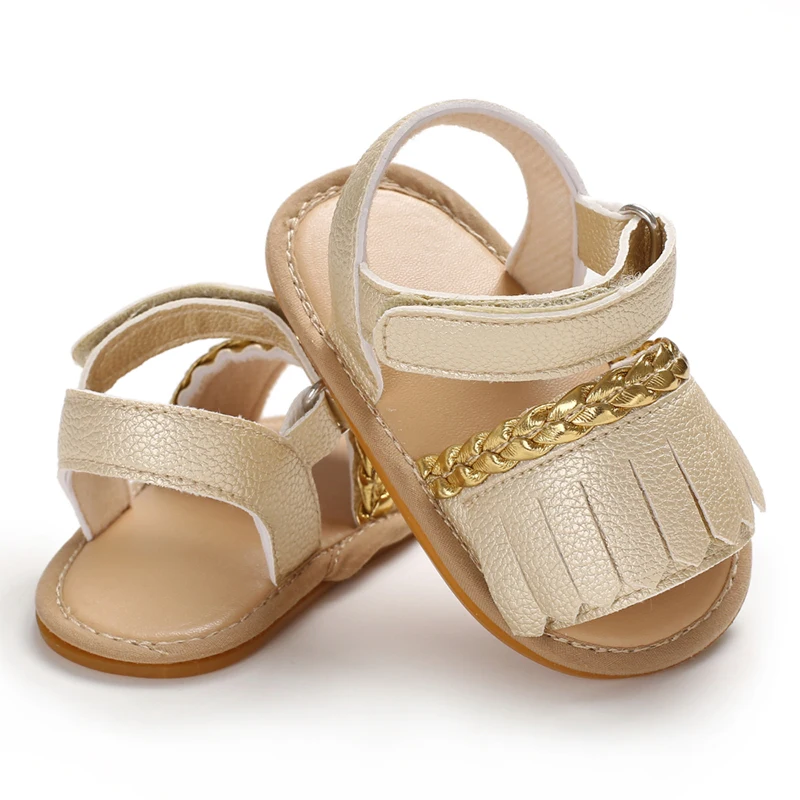 Baby Walking Shoes Golden Baby First Walkers Shoes Gold Princess Shoes Comfortable Soft Soled Non Slip Walking Shoes Pre-Walkers