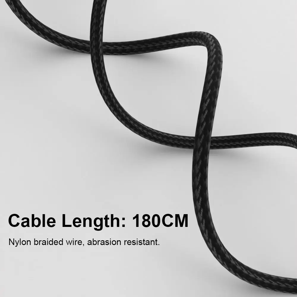 USB Type C to DC Cable, 180CM, PD 140W Laptop Power Supply Cord, 20V 7A Fast Charging Converter Line