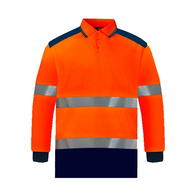 

Рубашки Hi Vis, Защитная Рубашка-поло с коротким рукавом, светоотражающая рубашка с карманами, рабочая одежда Hi Vis, Рабочая Униформа