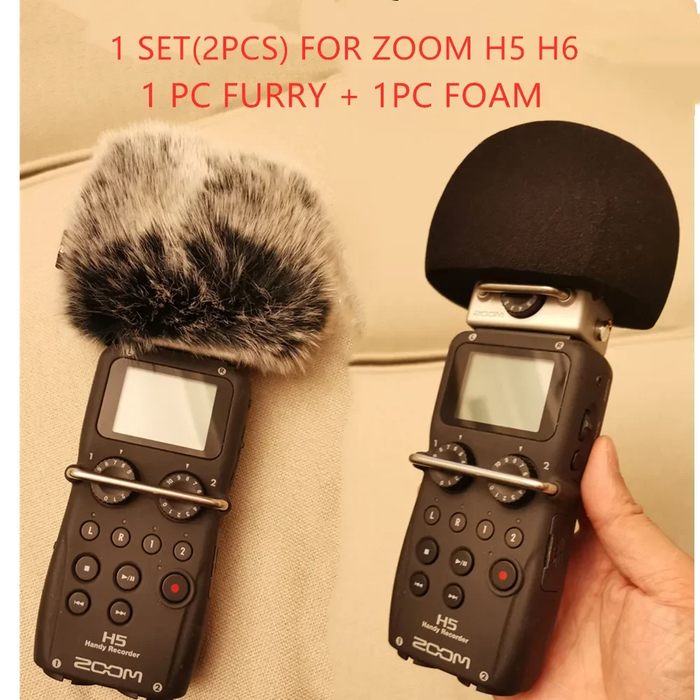 Blue Mantis Dead Cat Sponge Outdoor Parabrezza High Quanlity Furry Artificial Parabrezza Pop Filter Foam Zoom H5 H6 Reducenoise