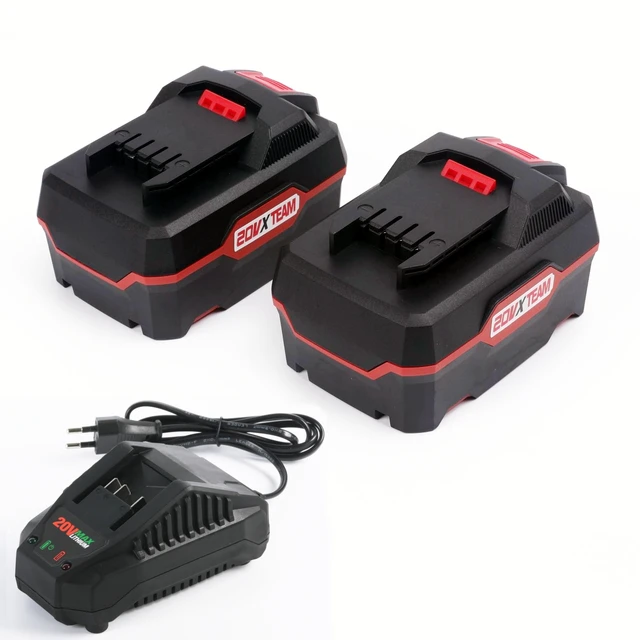 2Pack 20V 5Ah Akku, 1Pack 2.4A Fast Charger for Parkside 20V Team Cordless  Power Tool for for PAP 20 A3, PAP 20 B3, PAPS 208 A1